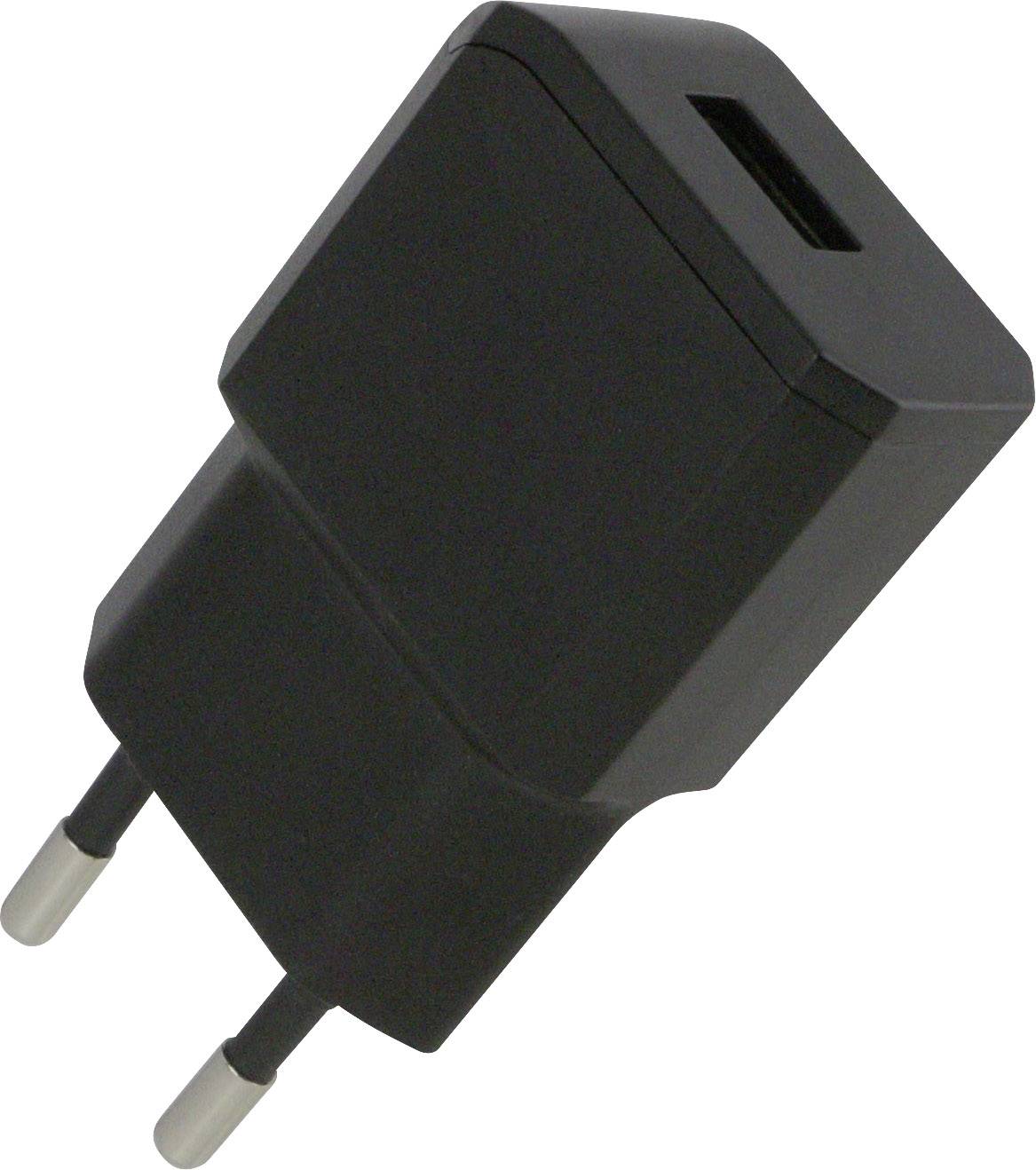 HN Power HNP11-USBV2-BLACK HNP11-USBV2-BLACK USB-Ladegerät Steckdose Ausgangsstrom (max.) 2100mA 1 x USB
