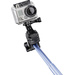 Mantona Handstativ Selfie Stick 8cm 1/4 Zoll Blau inkl. Handschlaufe