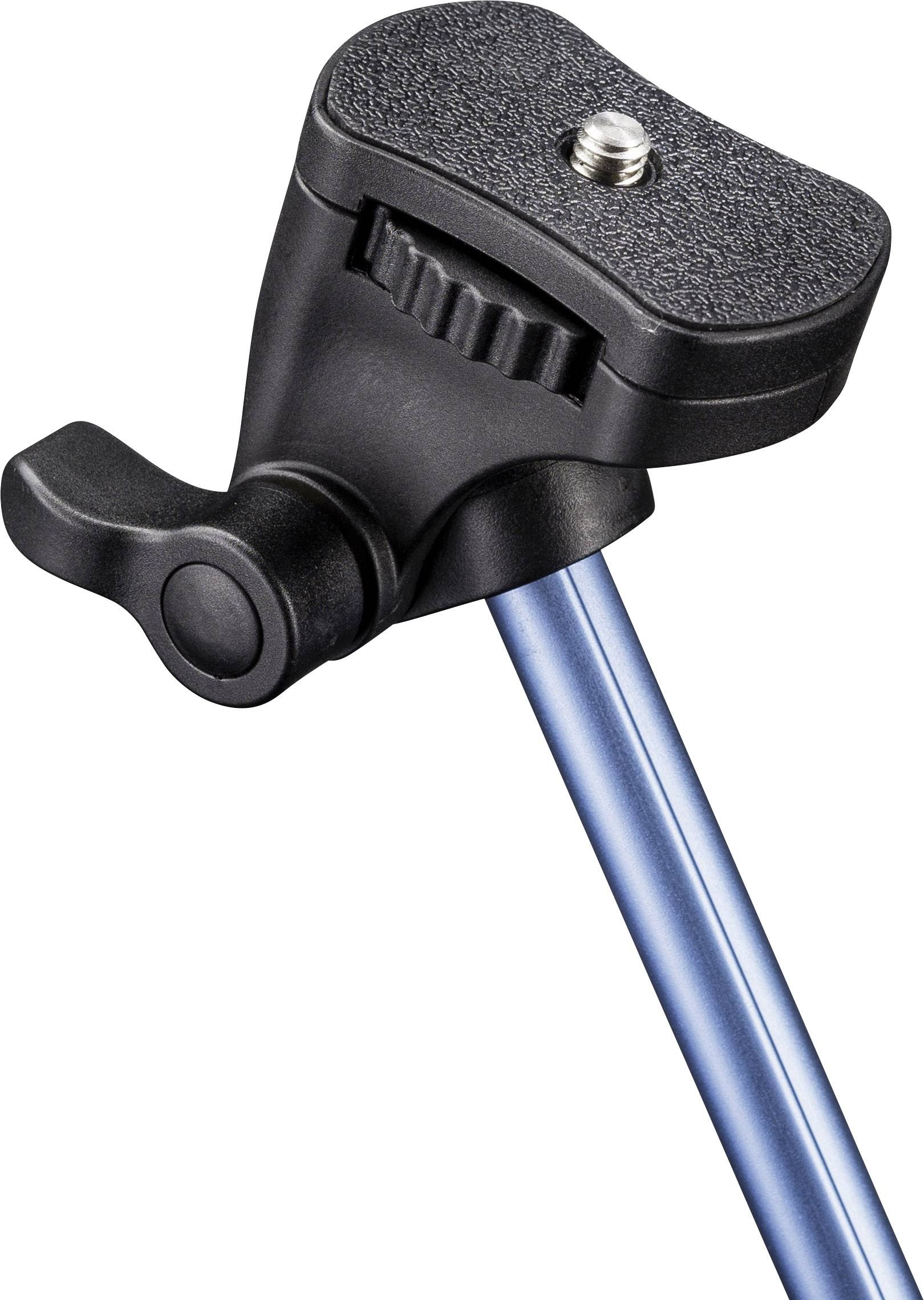 Mantona Handstativ Selfie Stick 8cm 1/4 Zoll Blau inkl. Handschlaufe