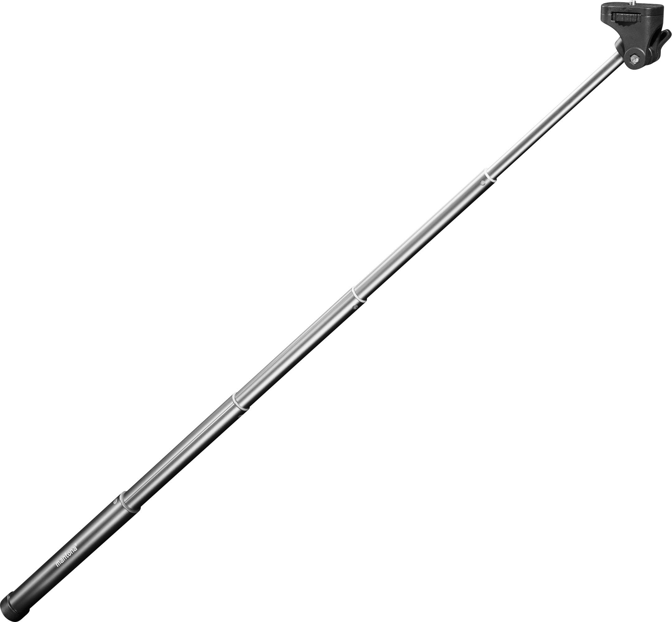 Mantona Handstativ Selfie Stick 8 cm 1/4 Zoll Schwarz inkl. Handschlaufe