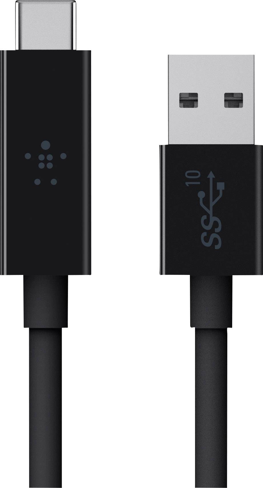 Belkin USB-Kabel USB 3.2 Gen1 USB-A Stecker, USB-C® Stecker 0.91 m Schwarz Flammwidrig F2CU029BT1M-BLK
