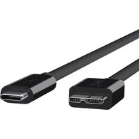 Belkin USB-Kabel USB 3.2 Gen1 (USB 3.0 / USB 3.1 Gen1) USB-C® Stecker, USB-Micro-B 3.0 Stecker 91.00cm Schwarz Flammwidrig Belkin USB-Kabel USB 3.2 Gen1 (USB 3.0 / USB 3.1 Gen1) USB-C® Stecker, USB-Micro-B 3.0 Stecker 91.00cm Schwarz Flammwidrig