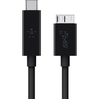 Belkin USB-Kabel USB 3.2 Gen1 (USB 3.0 / USB 3.1 Gen1) USB-C® Stecker, USB-Micro-B 3.0 Stecker 91.00cm Schwarz Flammwidrig Belkin USB-Kabel USB 3.2 Gen1 (USB 3.0 / USB 3.1 Gen1) USB-C® Stecker, USB-Micro-B 3.0 Stecker 91.00cm Schwarz Flammwidrig