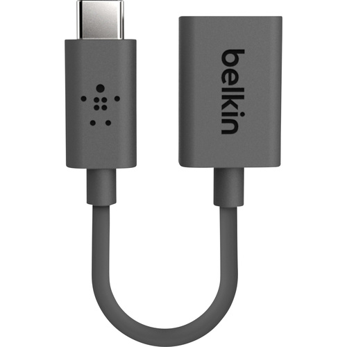 Adaptateur USB 3.0 Belkin F2CU036BTBLK - [1x USB 3.0 mâle type C - 1x USB 3.0 femelle type A] - 10.00 cm - noir
