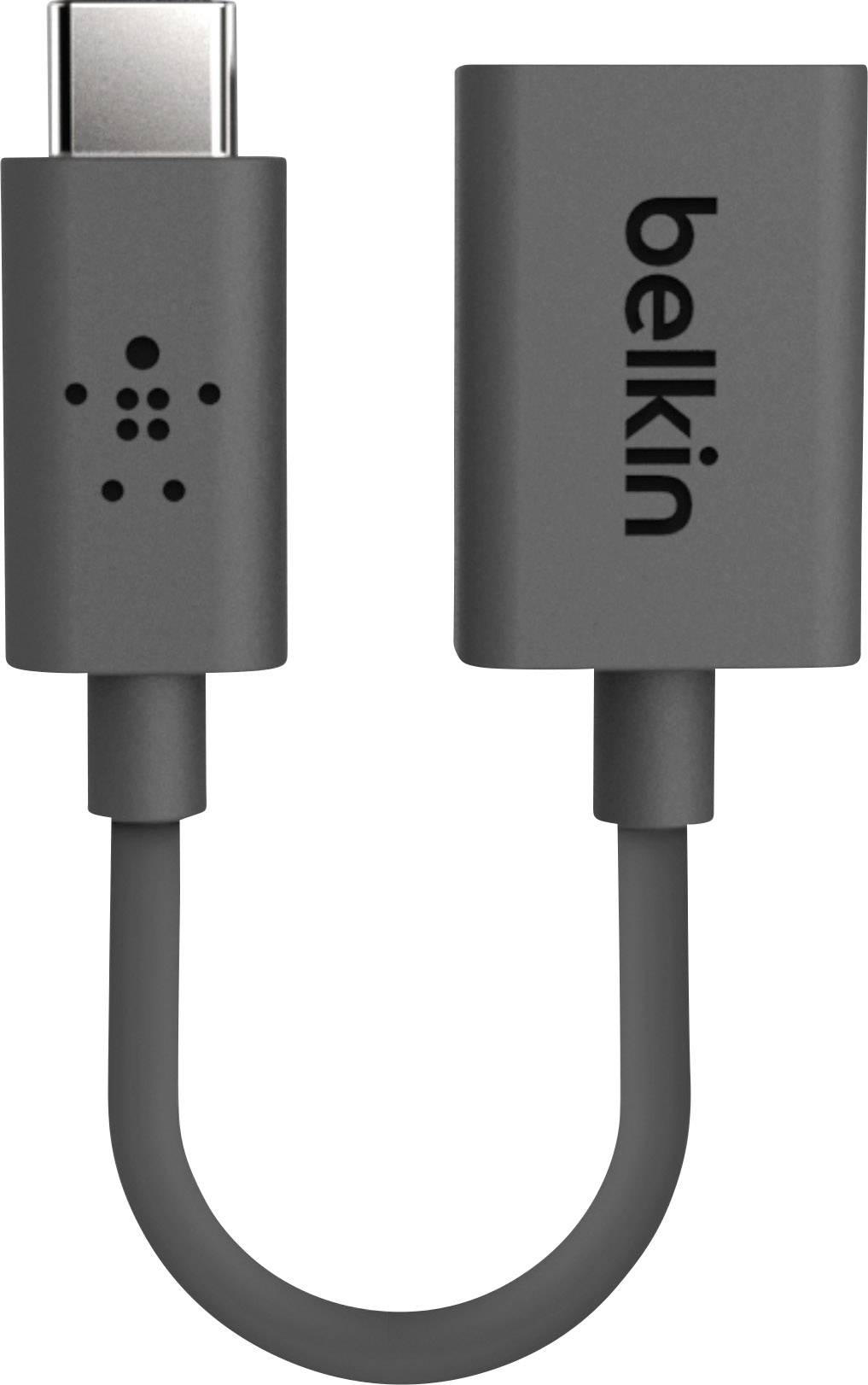 Belkin USB 3.2 Gen 1 (USB 3.0) Adapter [1x USB 3.2 Gen 1 Stecker C (USB 3.0) - 1x USB 3.2 Gen 1 Buchse A (USB 3.0)] F2CU036BTBLK 10.00 cm