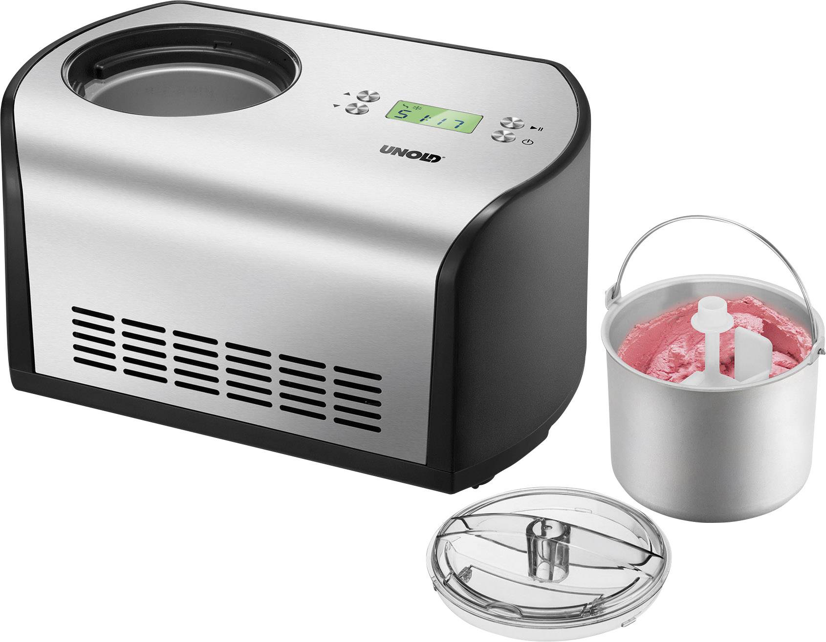 Unold One Eismaschine inkl. Kühlaggregat 1.2l