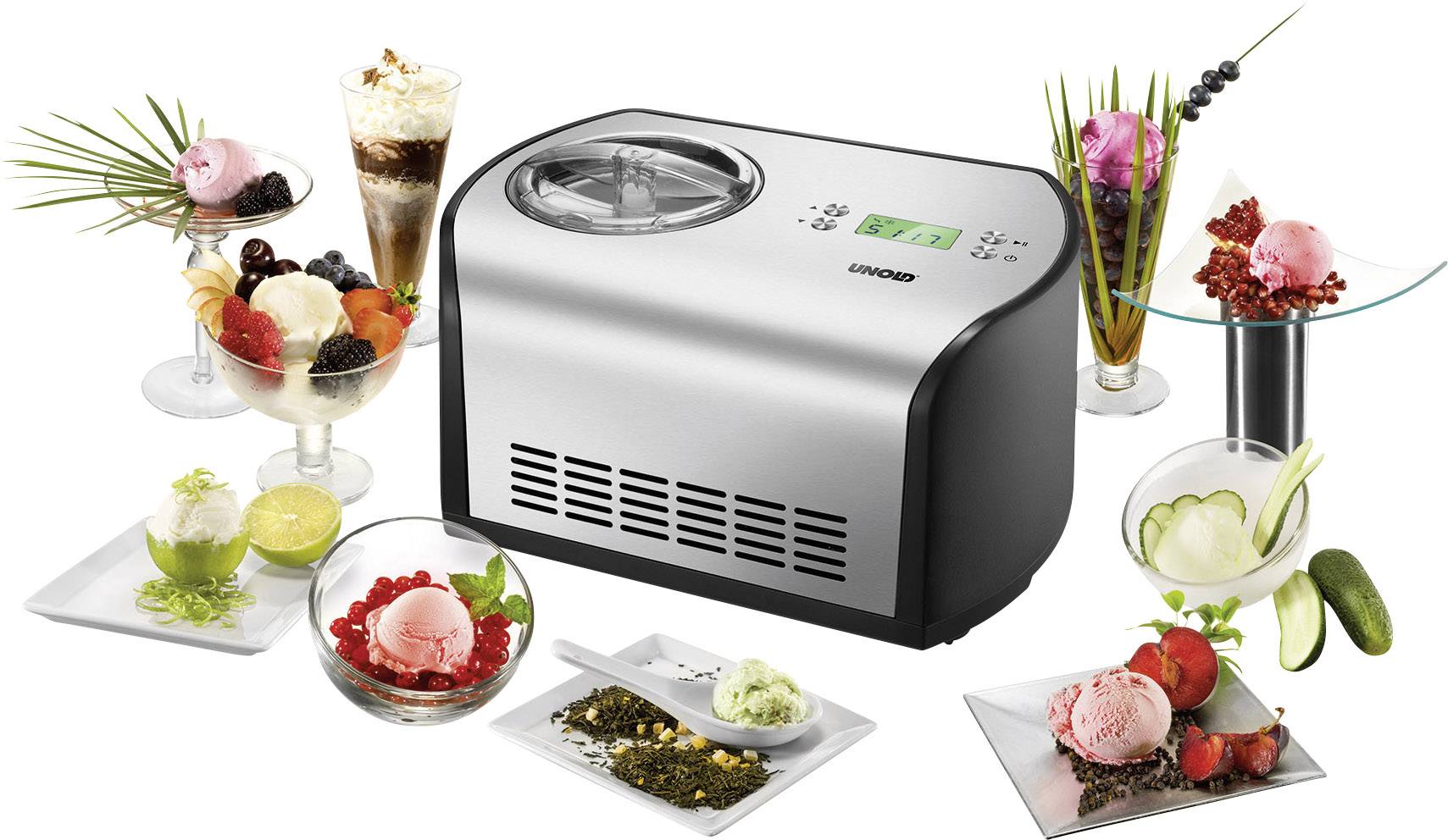 Unold One Eismaschine inkl. Kühlaggregat 1.2l