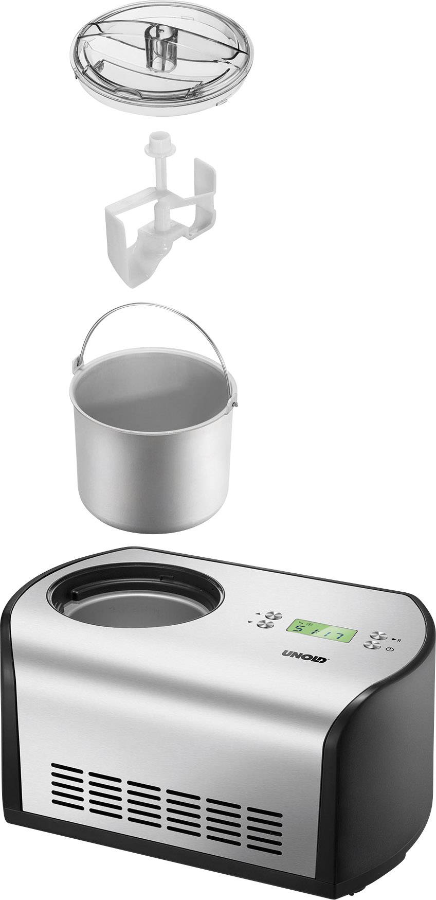 Unold One Eismaschine inkl. Kühlaggregat 1.2l