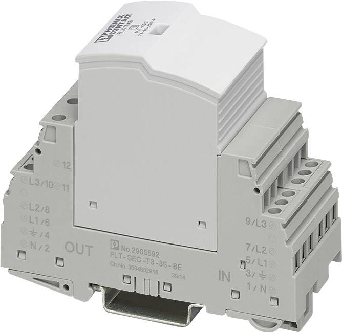 Phoenix Contact 2905230 PLT-SEC-T3-3S-230-FM Überspannungsschutz-Ableiter Überspannungsschutz für: Verteilerschrank 3 kA 1 St.