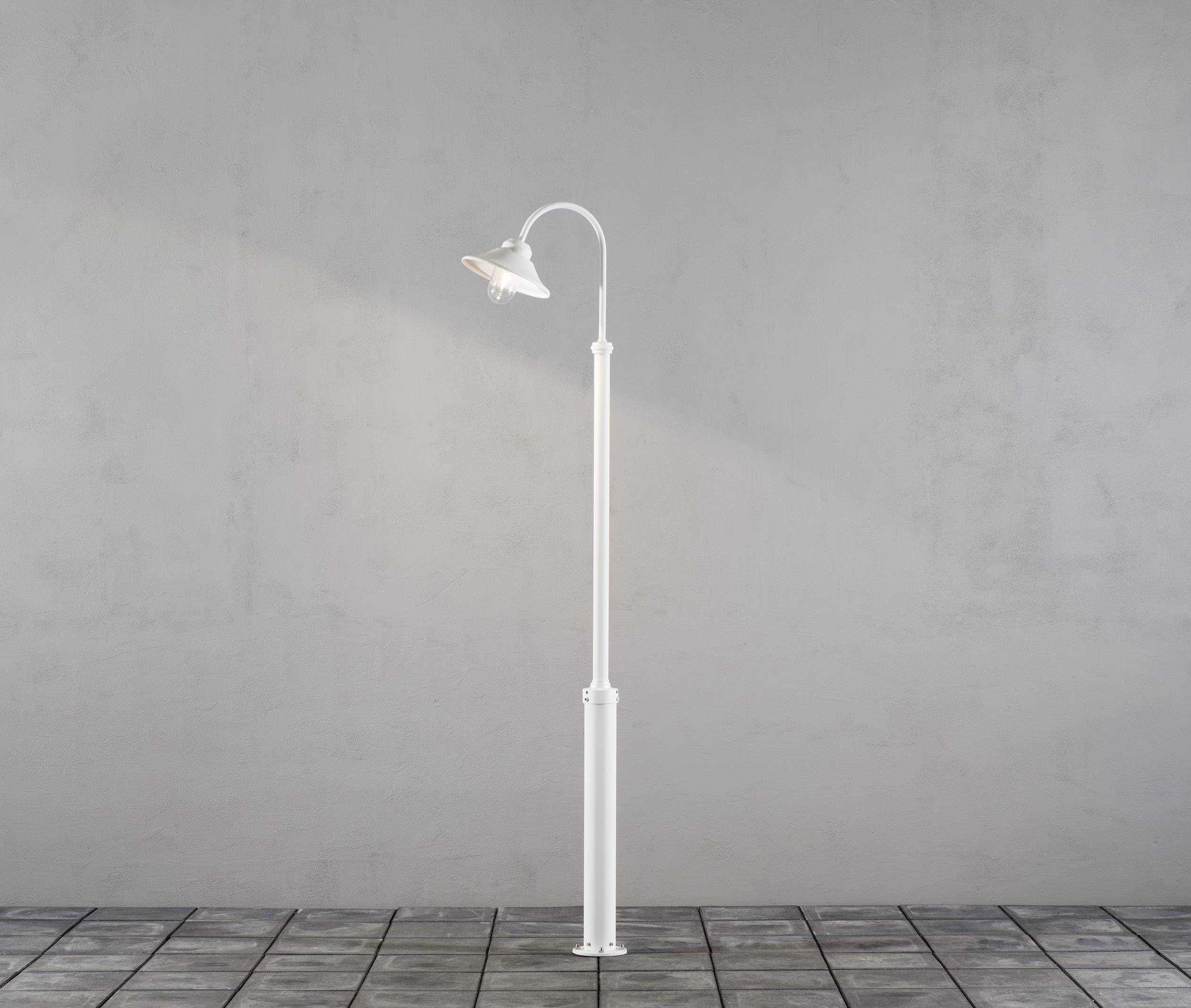 Konstsmide 560-250 Vega Außenstandleuchte Energiesparlampe, LED E27 60W Weiß