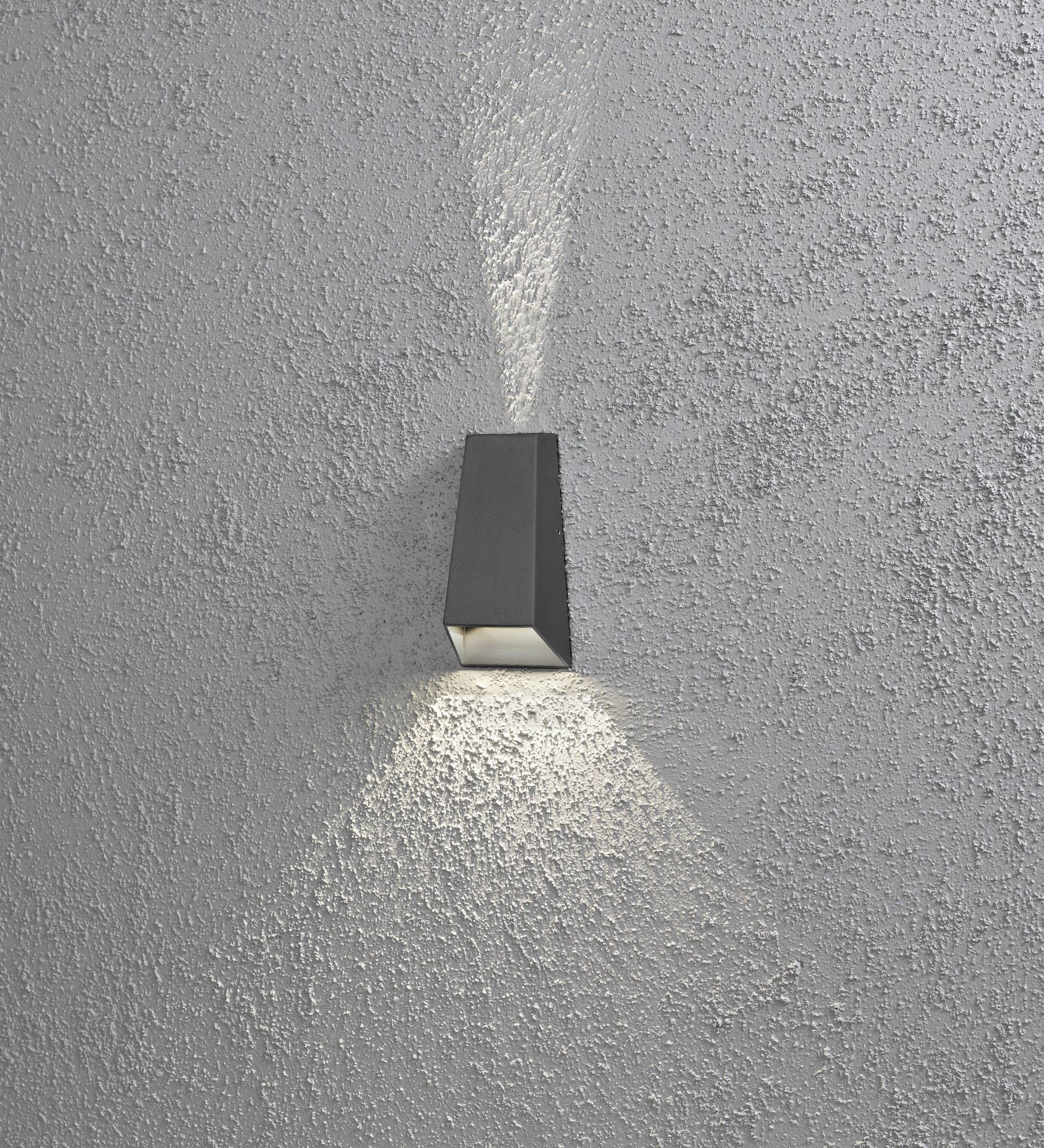 Konstsmide 7911-370 7911-370 LED-Außenwandleuchte EEK: G (A - G) LED LED fest eingebaut 6 W Anthrazit