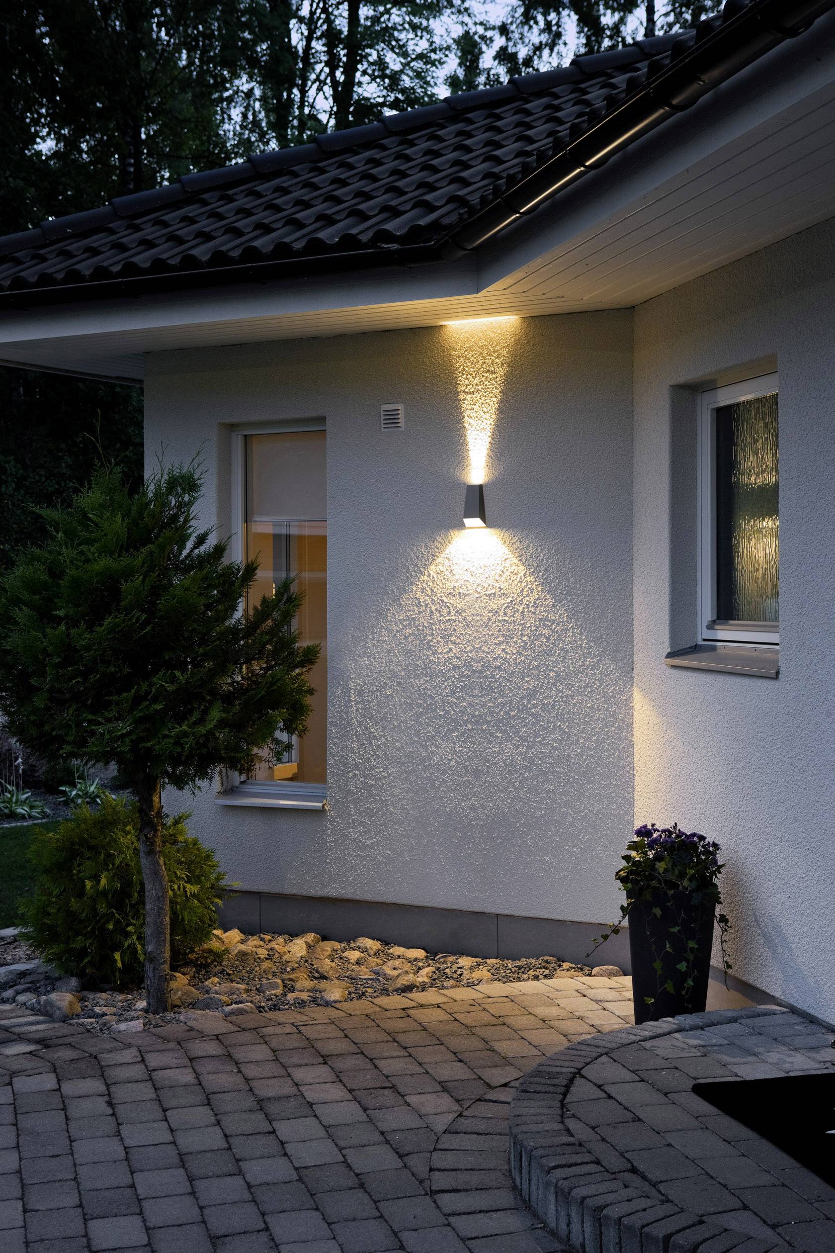 Konstsmide 7911-370 7911-370 LED-Außenwandleuchte EEK: G (A - G) LED LED fest eingebaut 6 W Anthrazit