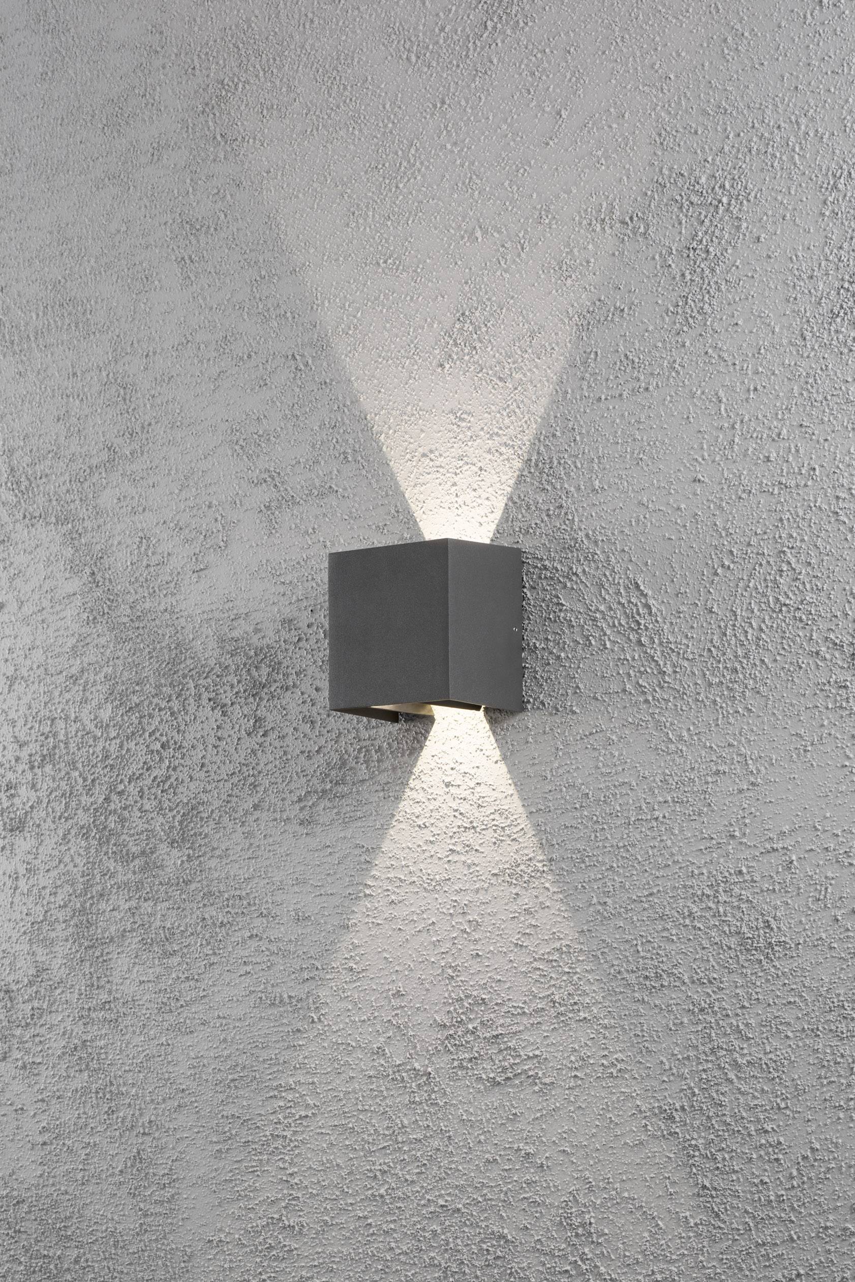 Konstsmide Cremona 7959-370 LED-Außenwandleuchte EEK: G (A - G) LED LED fest eingebaut 6W Anthrazit