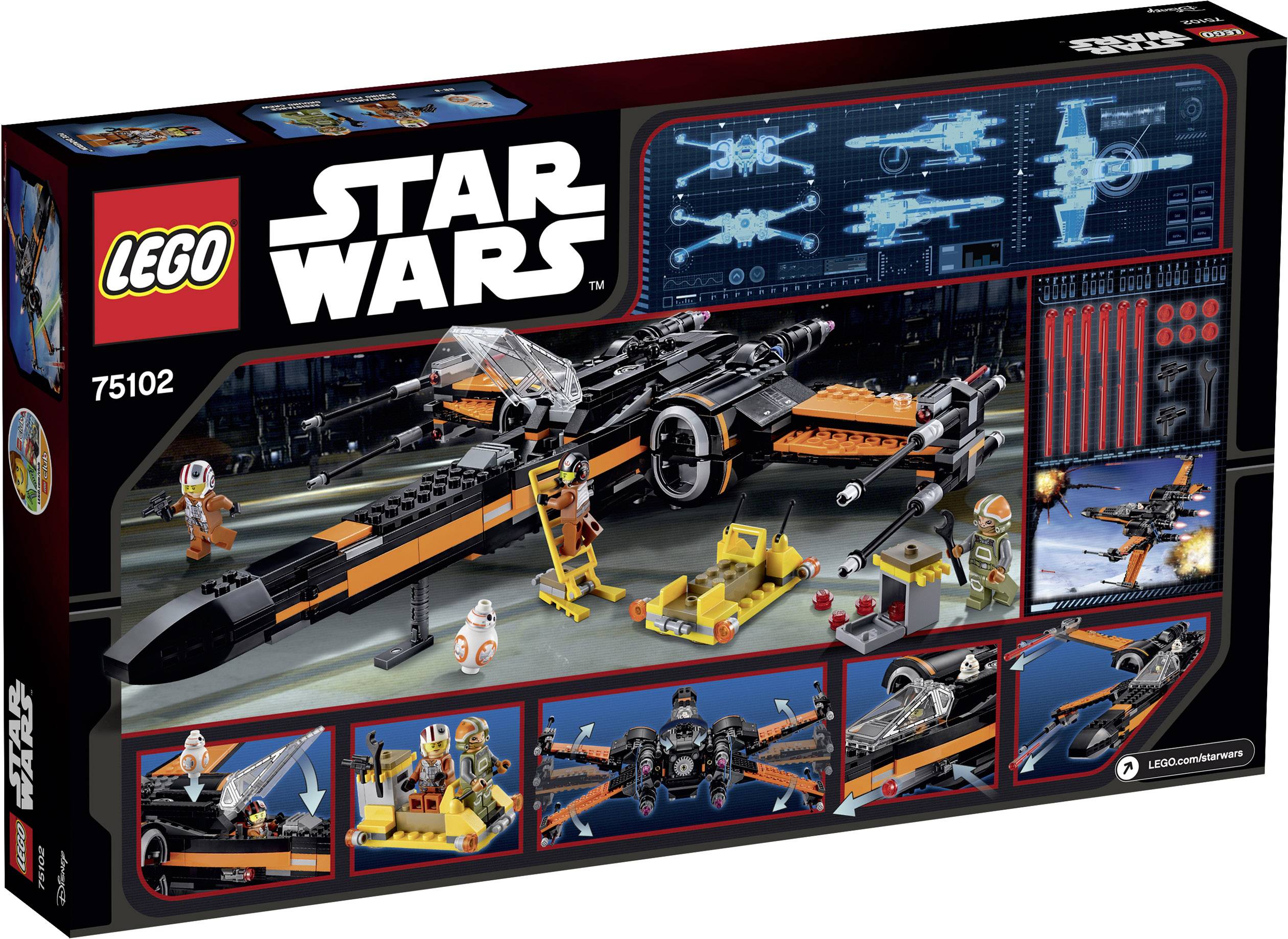 75102 LEGO® STAR WARS™ Poe's X-Wing Fighter