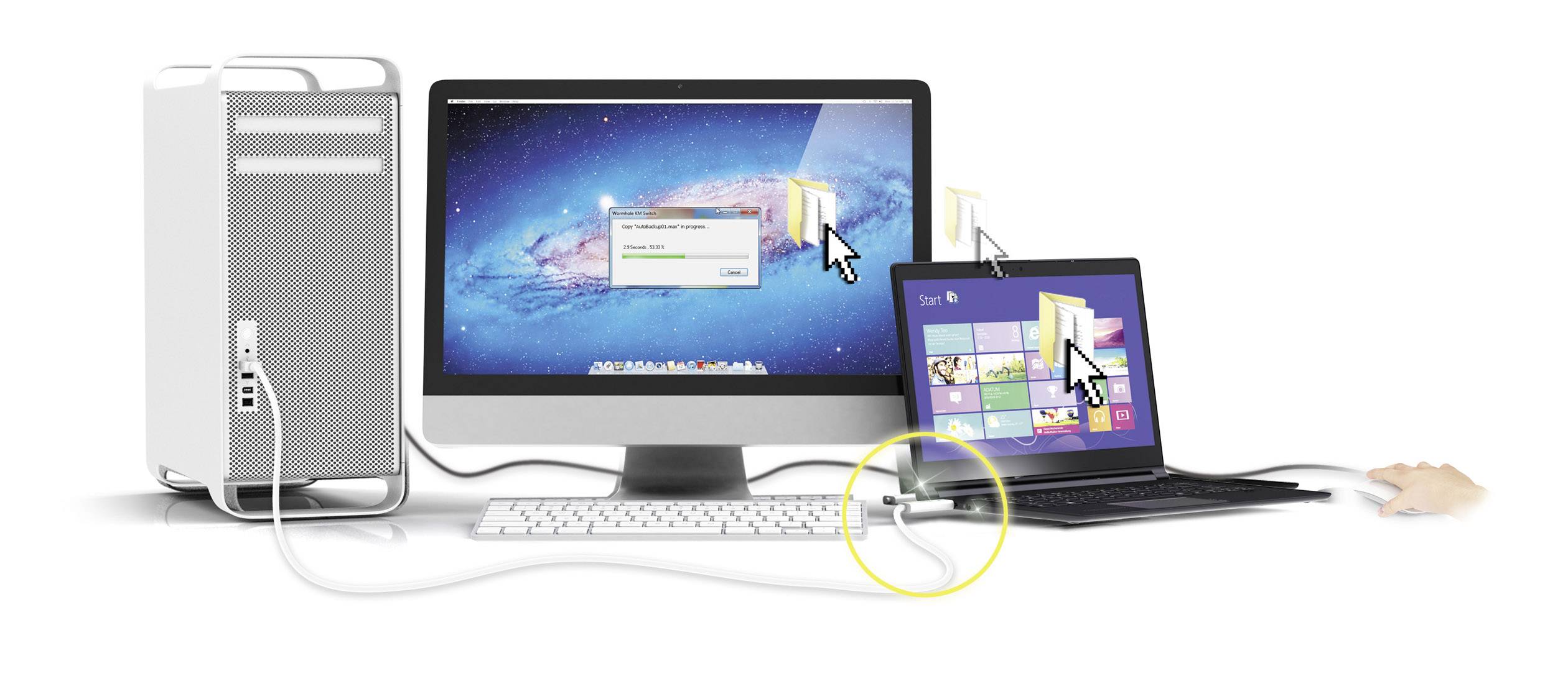 J5create KVM Anschlusskabel [1x USB 3.2 Gen 1 Stecker A (USB 3.0) - 1x USB 3.2 Gen 1 Stecker A