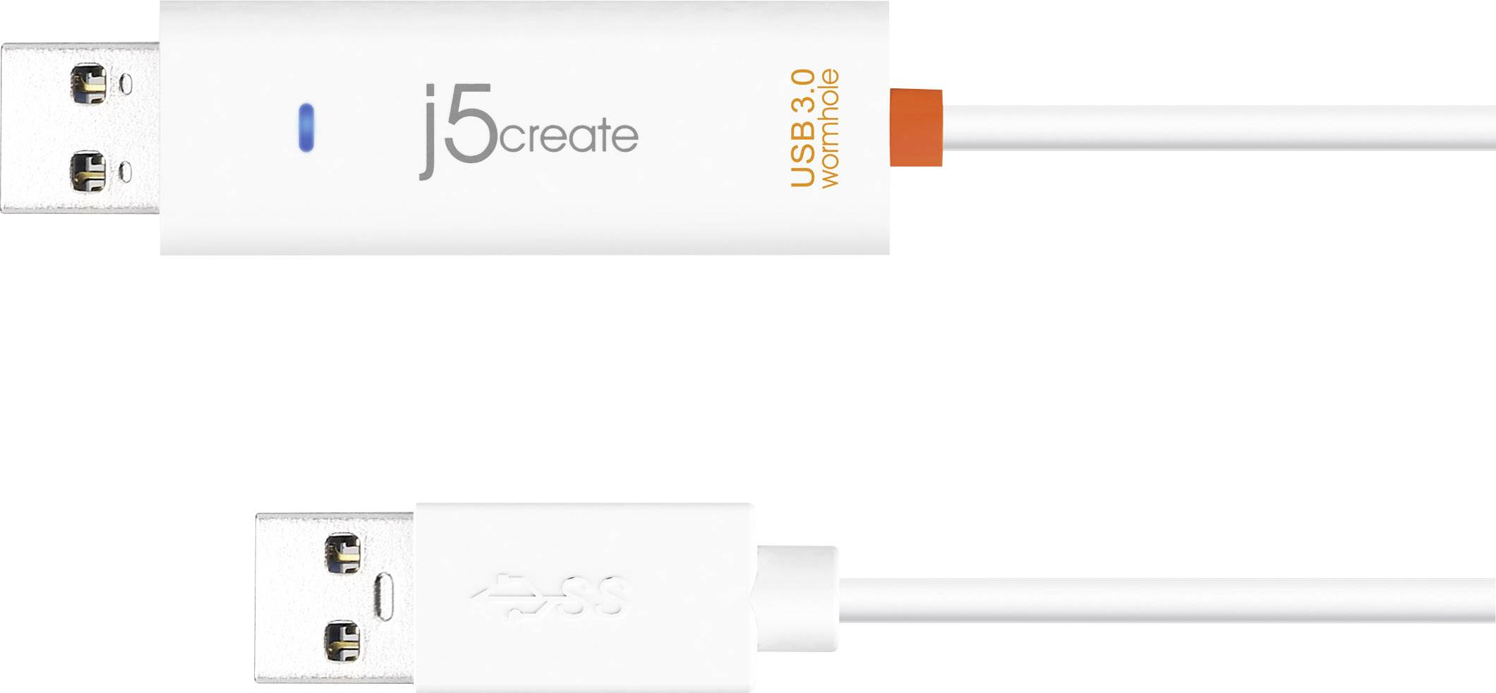 J5create KVM Anschlusskabel [1x USB 3.2 Gen 1 Stecker A (USB 3.0) - 1x USB 3.2 Gen 1 Stecker A