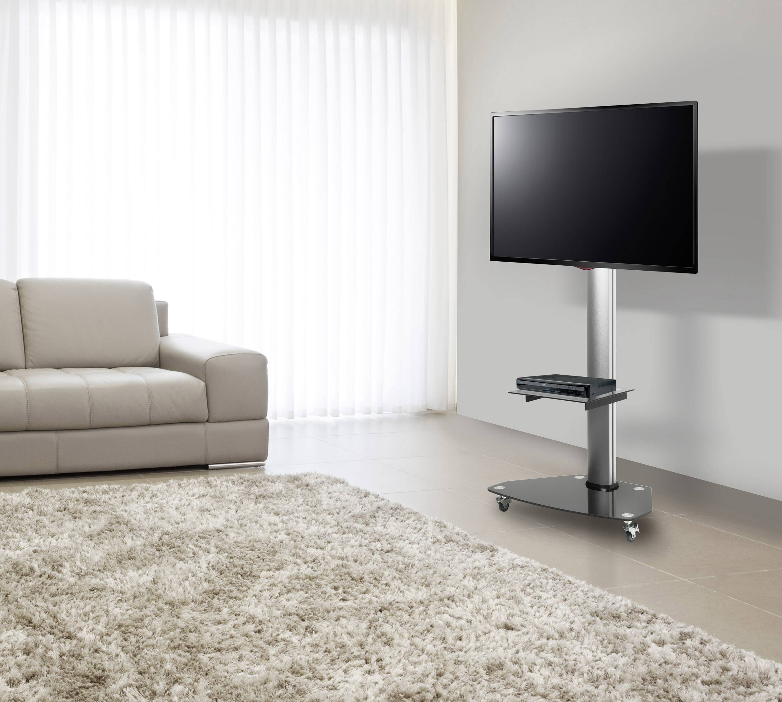 SpeaKa Professional SP-TVRW-01 TV-Rollwagen Höhenverstellbar 81,3cm (32") - 139,7cm (55") Neigbar