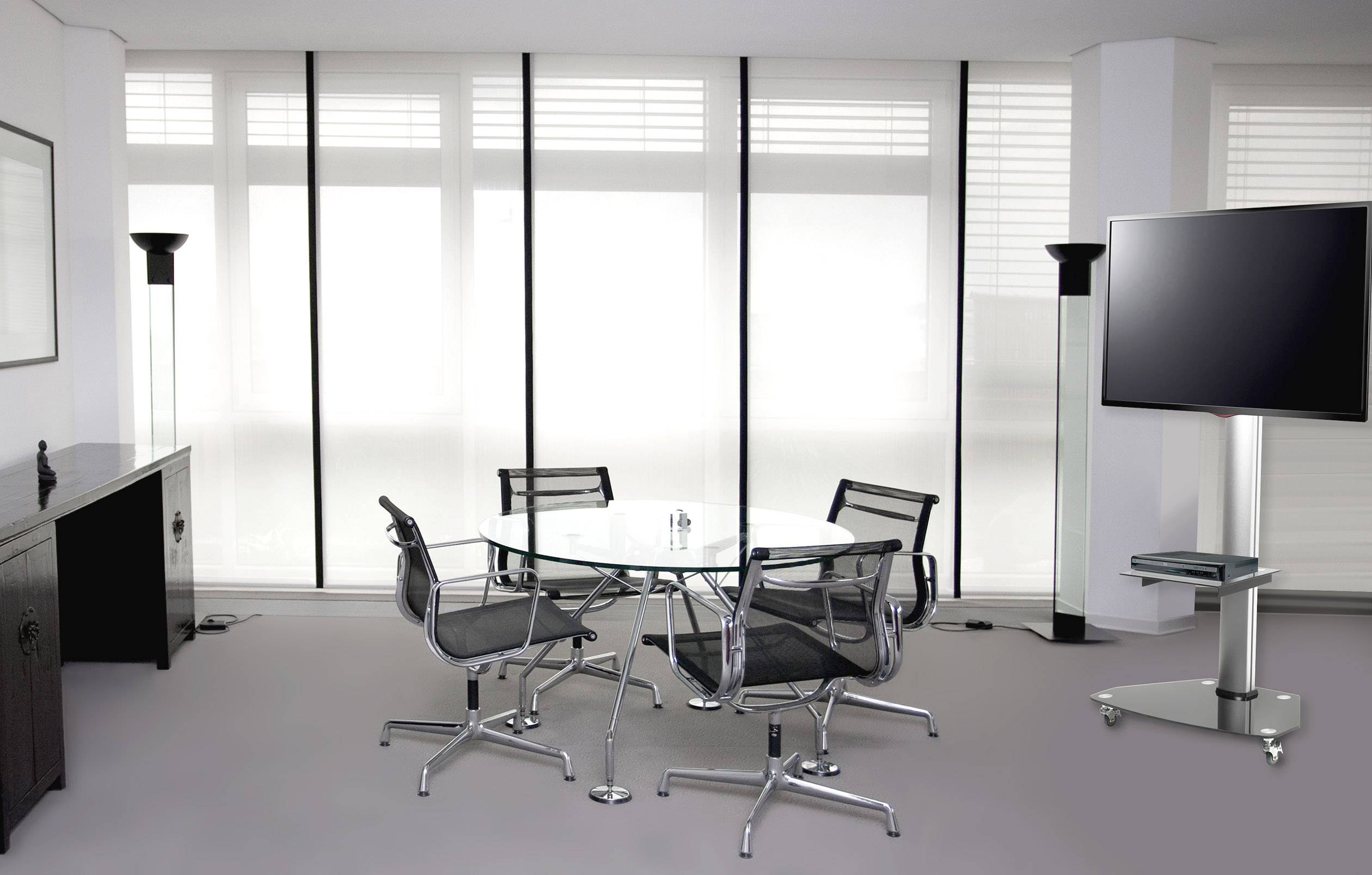 SpeaKa Professional SP-TVRW-01 TV-Rollwagen Höhenverstellbar 81,3cm (32") - 139,7cm (55") Neigbar