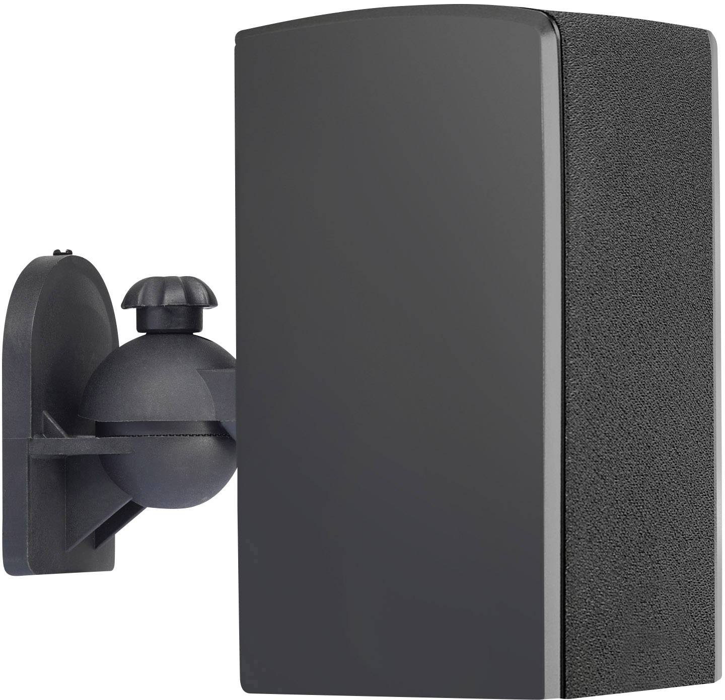 SpeaKa Professional Lautsprecher-Wandhalterung Neigbar+Schwenkbar Wandabstand (max.): 6.4cm Schwarz 1 Paar