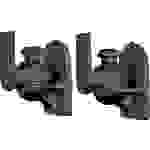 SpeaKa Professional Lautsprecher-Wandhalterung Neigbar+Schwenkbar Wandabstand (max.): 6.4cm Schwarz 1 Paar