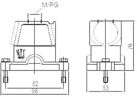 TE Connectivity EMV-K.6/16.STO.1.M32.G 1106416-3 Steckergehäuse 1St.