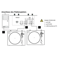 Dual DT 400 USB USB-Plattenspieler Riemenantrieb Schwarz Dual DT 400 USB USB-Plattenspieler Riemenantrieb Schwarz