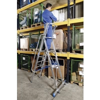Krause Stabilo® Professional 127587 Aluminium Stufen-Stehleiter Arbeitshöhe (max.): 5.3m Silber 30.5kg Krause Stabilo® Professional 127587 Aluminium Stufen-Stehleiter Arbeitshöhe (max.): 5.3m Silber 30.5kg