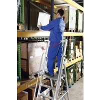 Krause Stabilo® Professional 127518 Aluminium Stufen-Stehleiter Arbeitshöhe (max.): 3.65m Silber 21.5kg Krause Stabilo® Professional 127518 Aluminium Stufen-Stehleiter Arbeitshöhe (max.): 3.65m Silber 21.5kg