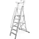 Krause Stabilo® Professional 127587 Aluminium Stufen-Stehleiter Arbeitshöhe (max.): 5.3m Silber 30.5kg Krause Stabilo® Professional 127587 Aluminium Stufen-Stehleiter Arbeitshöhe (max.): 5.3m Silber 30.5kg