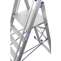 Krause Stabilo® Professional 127518 Aluminium Stufen-Stehleiter Arbeitshöhe (max.): 3.65m Silber 21.5kg Krause Stabilo® Professional 127518 Aluminium Stufen-Stehleiter Arbeitshöhe (max.): 3.65m Silber 21.5kg