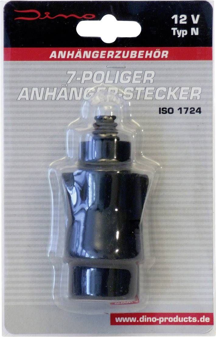 DINO 130077 Anhänger Stecker [Steckdose 7polig - Stecker 7polig] ABS Kunststoff