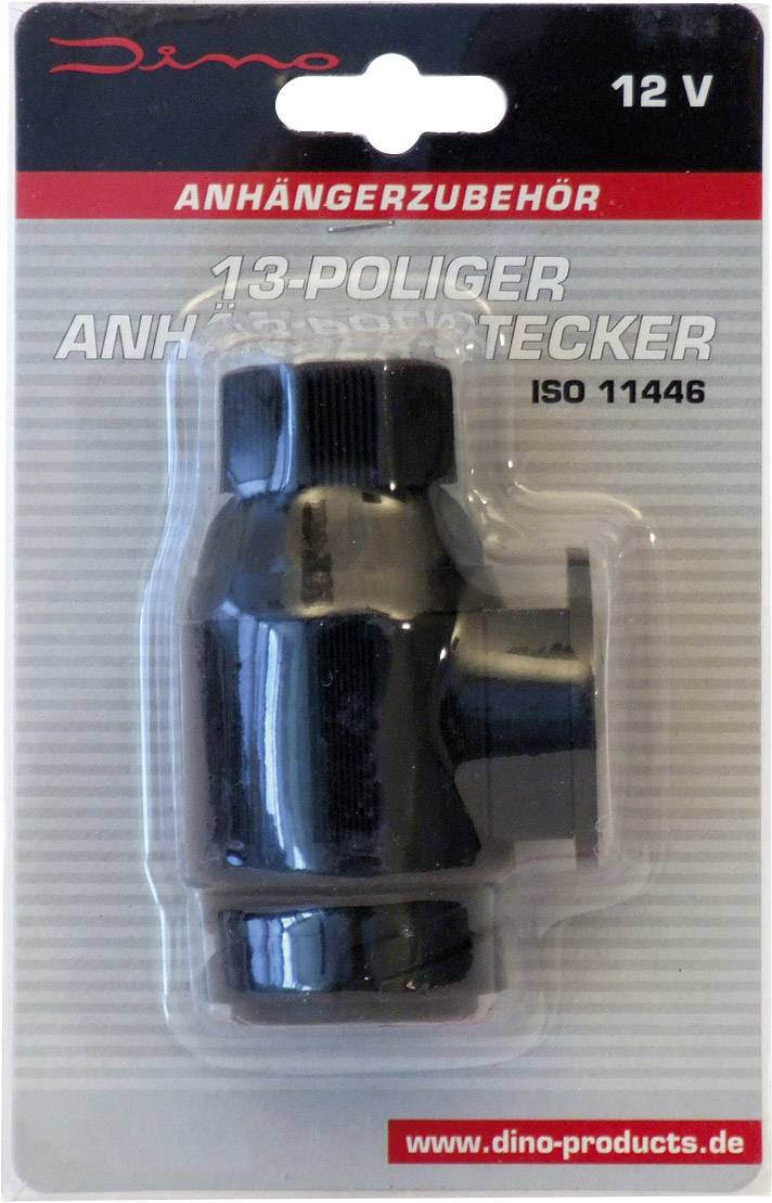 DINO 130079 Anhänger Stecker [Steckdose 13polig - Stecker 13polig] ABS Kunststoff