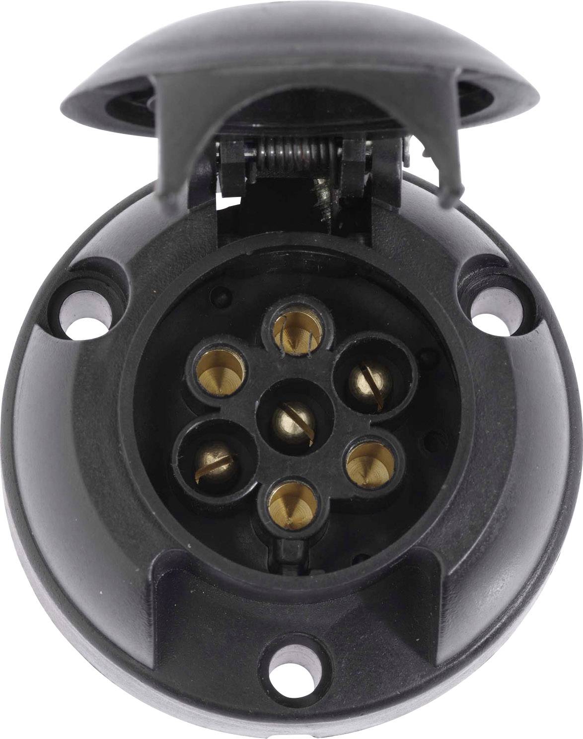 DINO 130086 Anhänger-Steckdose [Steckdose 7polig - Stecker 7polig] ABS Kunststoff