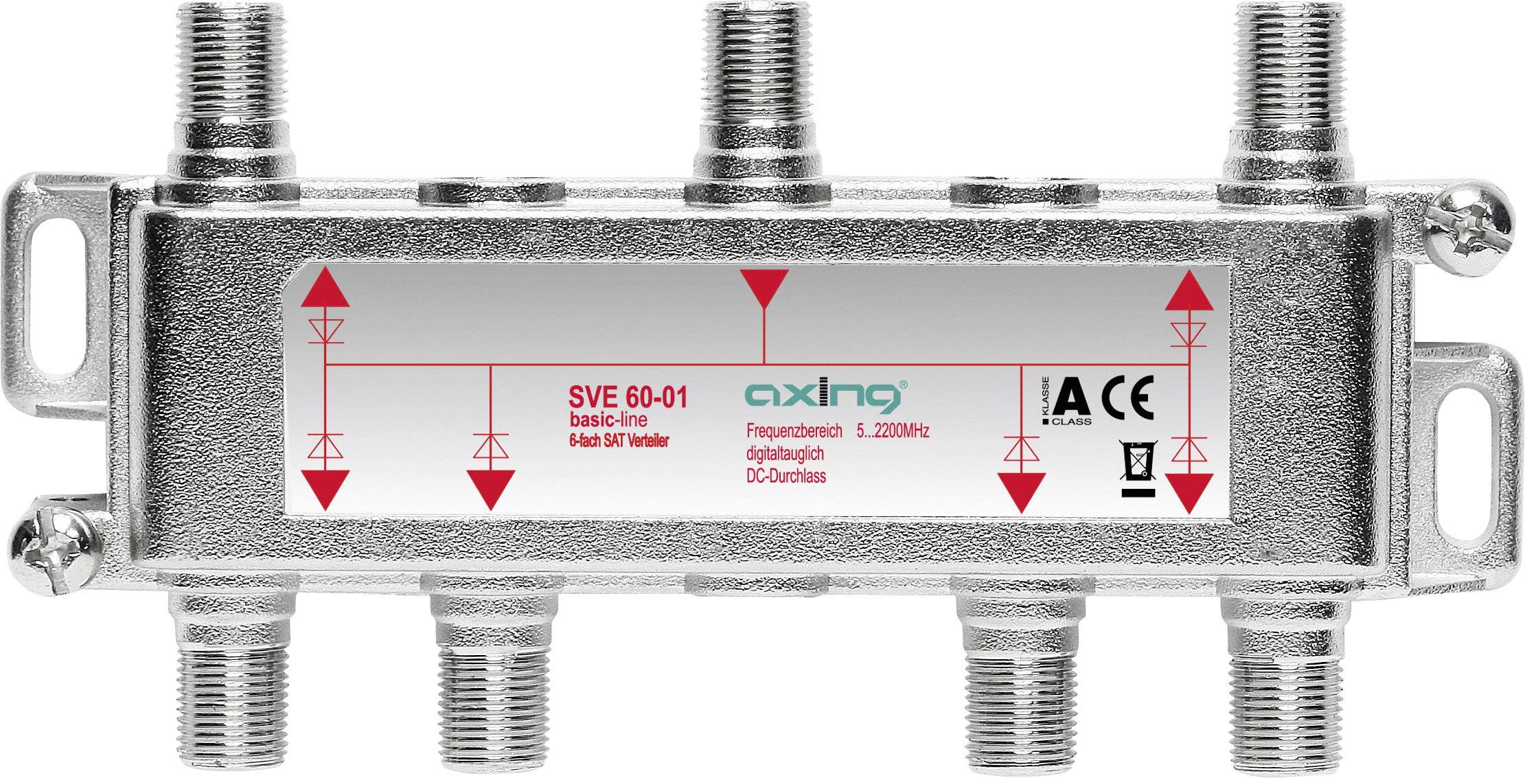 Axing SVE06001 Kabelspalter oder -kombinator Kabelsplitter Silber (SVE 60-01)