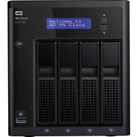 WD My Cloud™ EX4100 NAS-Server 8 TB 4 Bay bestückt mit WD Red™, Integriertes Display, Business Cloud WDBWZE0080KBK-EESN WD My Cloud™ EX4100 NAS-Server 8 TB 4 Bay bestückt mit WD Red™, Integriertes Display, Business Cloud WDBWZE0080KBK-EESN