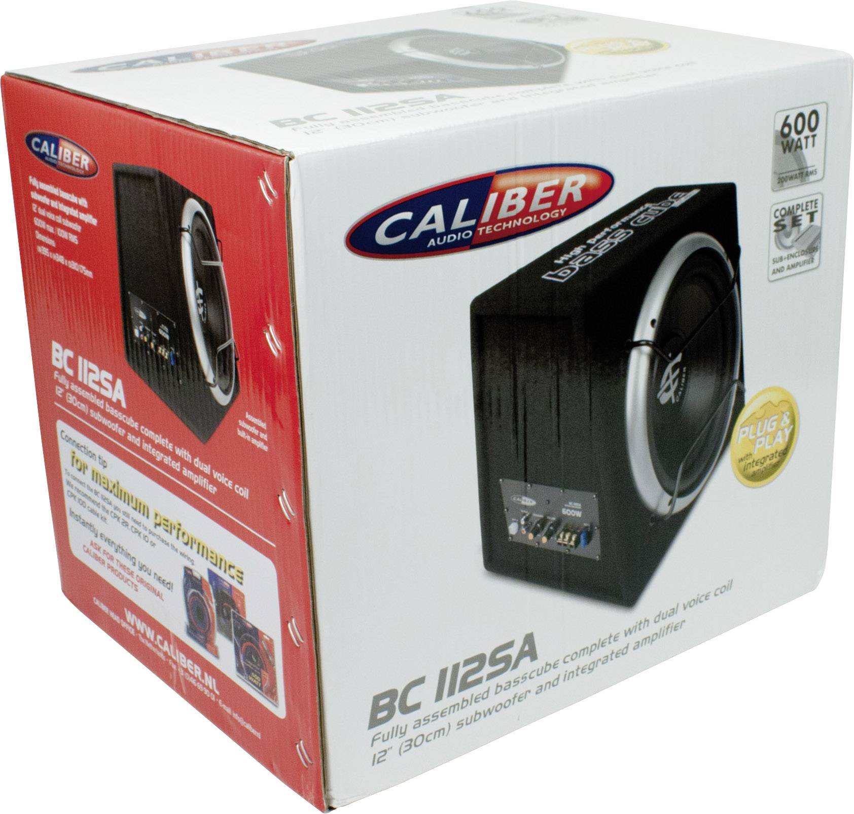 Caliber BC112SA Auto-Subwoofer aktiv 600W