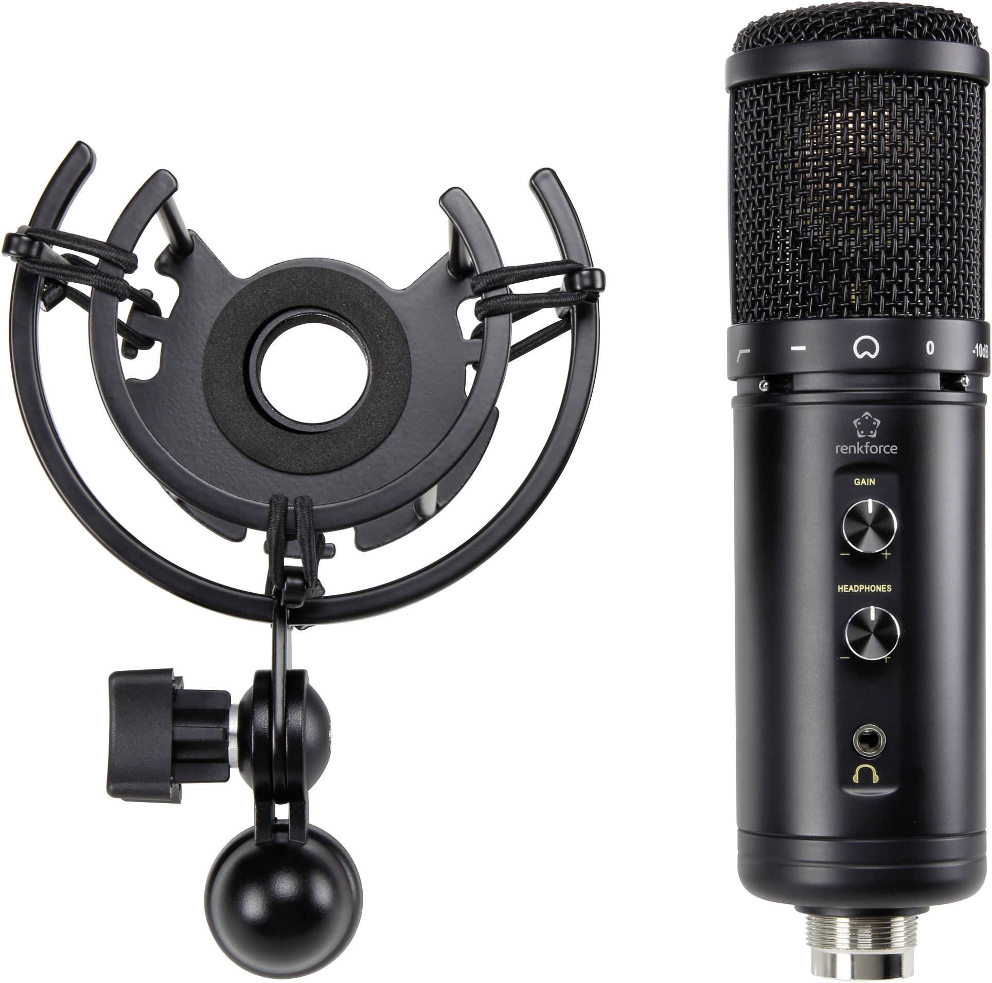 Renkforce ST-60 USB USB-Studiomikrofon inkl Spinne, inkl. Kabel