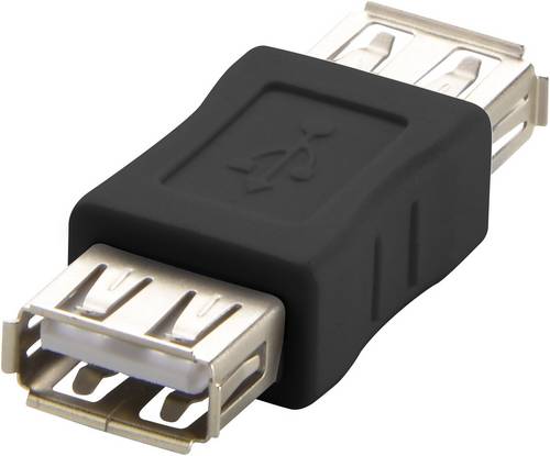 Adaptateur USB 2.0 Renkforce rf-usba-04 - [1x USB 2.0 type A femelle - 1x USB 2.0 type A femelle] - noir