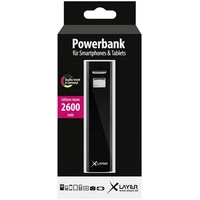 Xlayer 2600 Powerbank 2600 mAh  Li-Ion  Schwarz Xlayer 2600 Powerbank 2600 mAh  Li-Ion  Schwarz