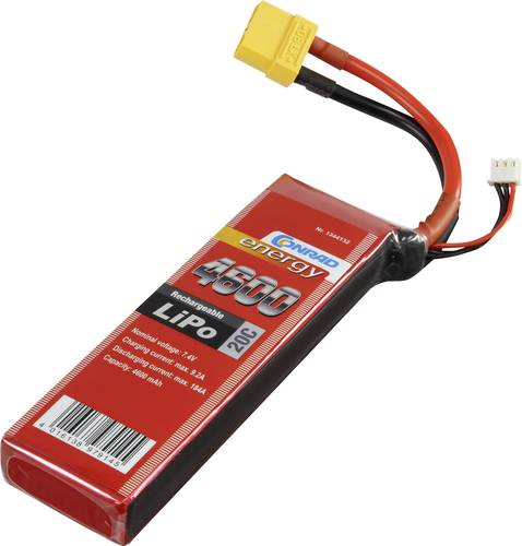 Modellbau-Akkupack (LiPo) 7.4V 4600 mAh Zellen-Zahl: 2 20 C Softcase XT90