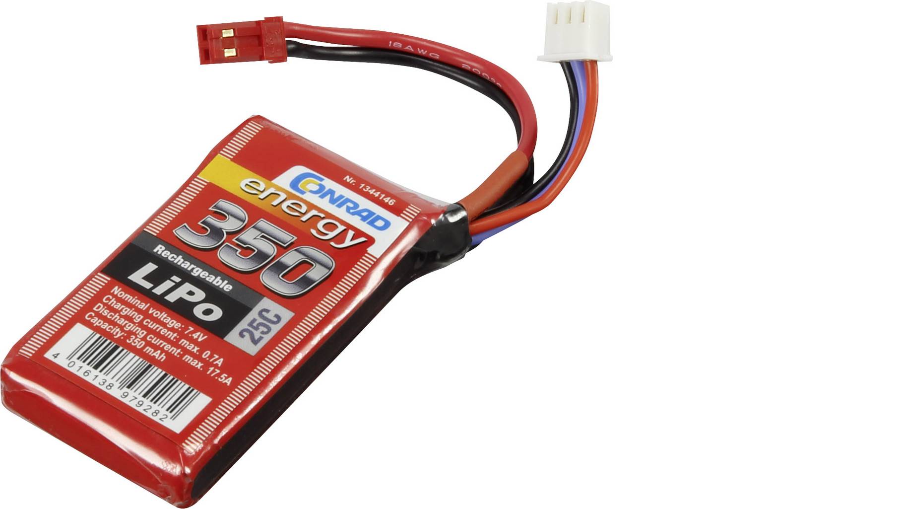 Batterie LiPo Reely 7,4 V 250 MAh - 2 Cellules, Softcase, Cosse Plate Mâle, Pour Modélisme RC, Drones, Haute Décharge 30C