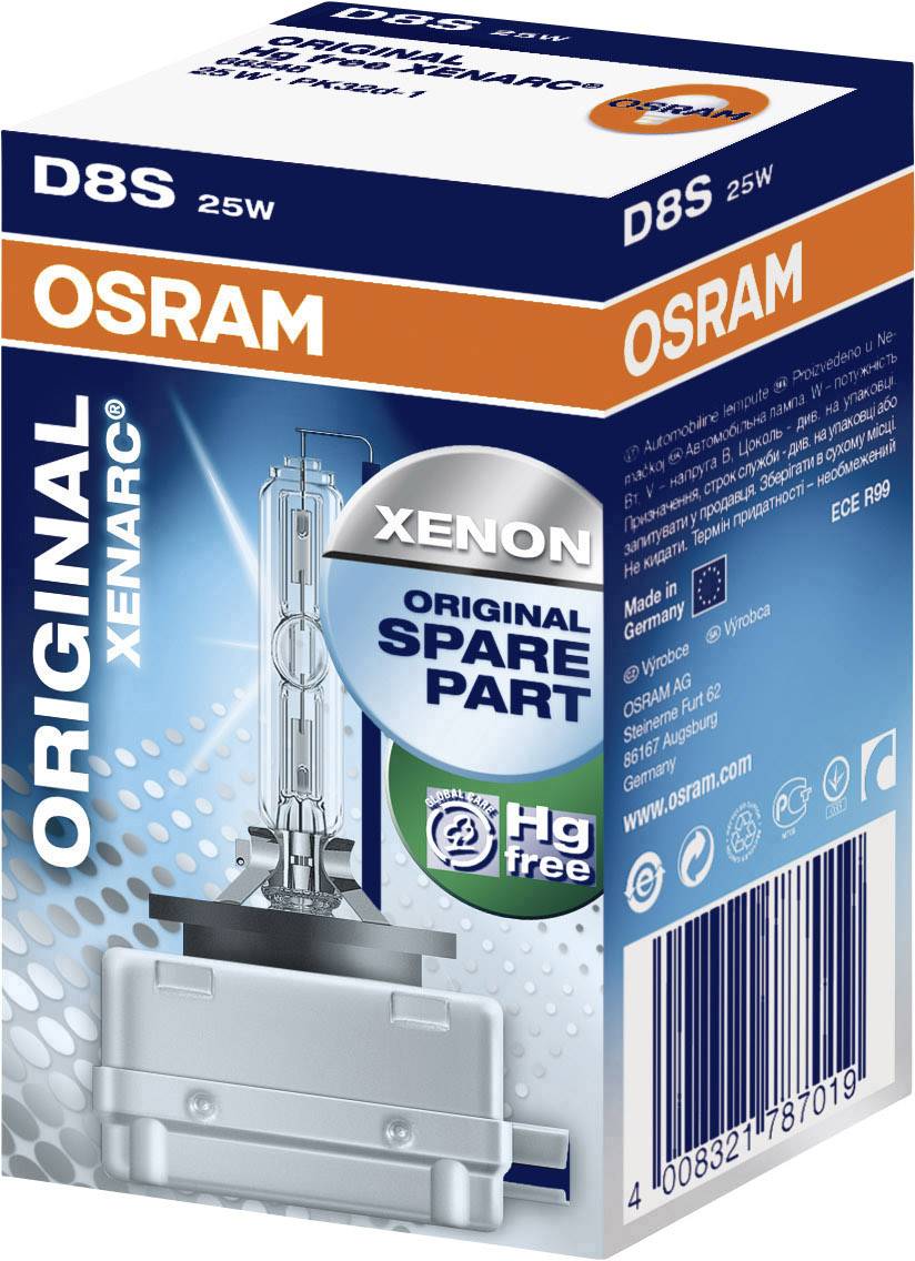 OSRAM 66548 Xenon Leuchtmittel Xenarc Original D8S 25 W 12 V, 40 V