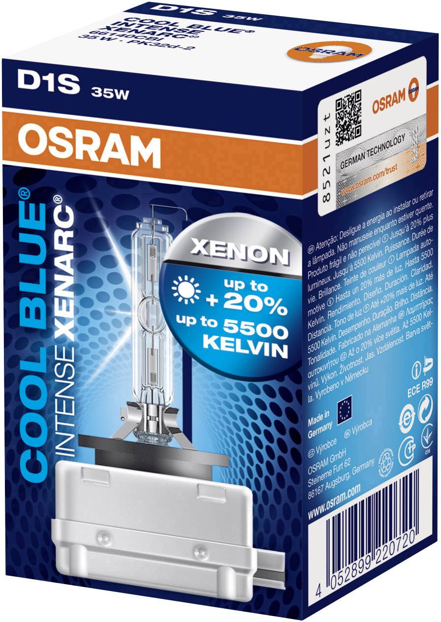 Osram Auto 66140CBI Xenon Leuchtmittel Xenarc D1S 35W 12 V, 85V