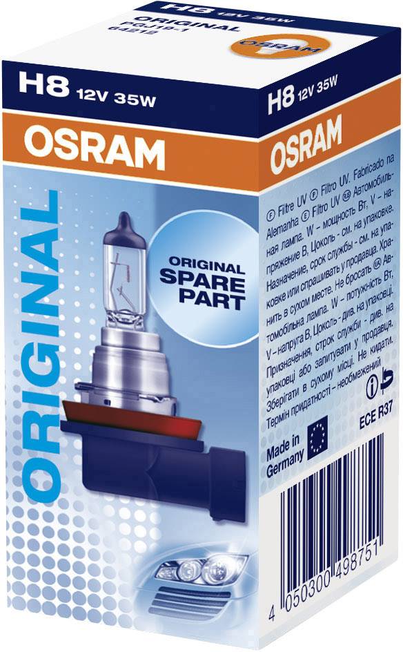 Osram Automotive 64212 Halogen Leuchtmittel Original Line H8 35W 12V