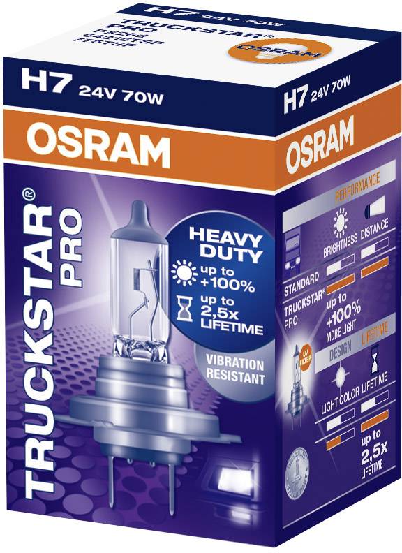 Osram Automotive 64215TSP Halogen Leuchtmittel Truckstar H7 70W 24V