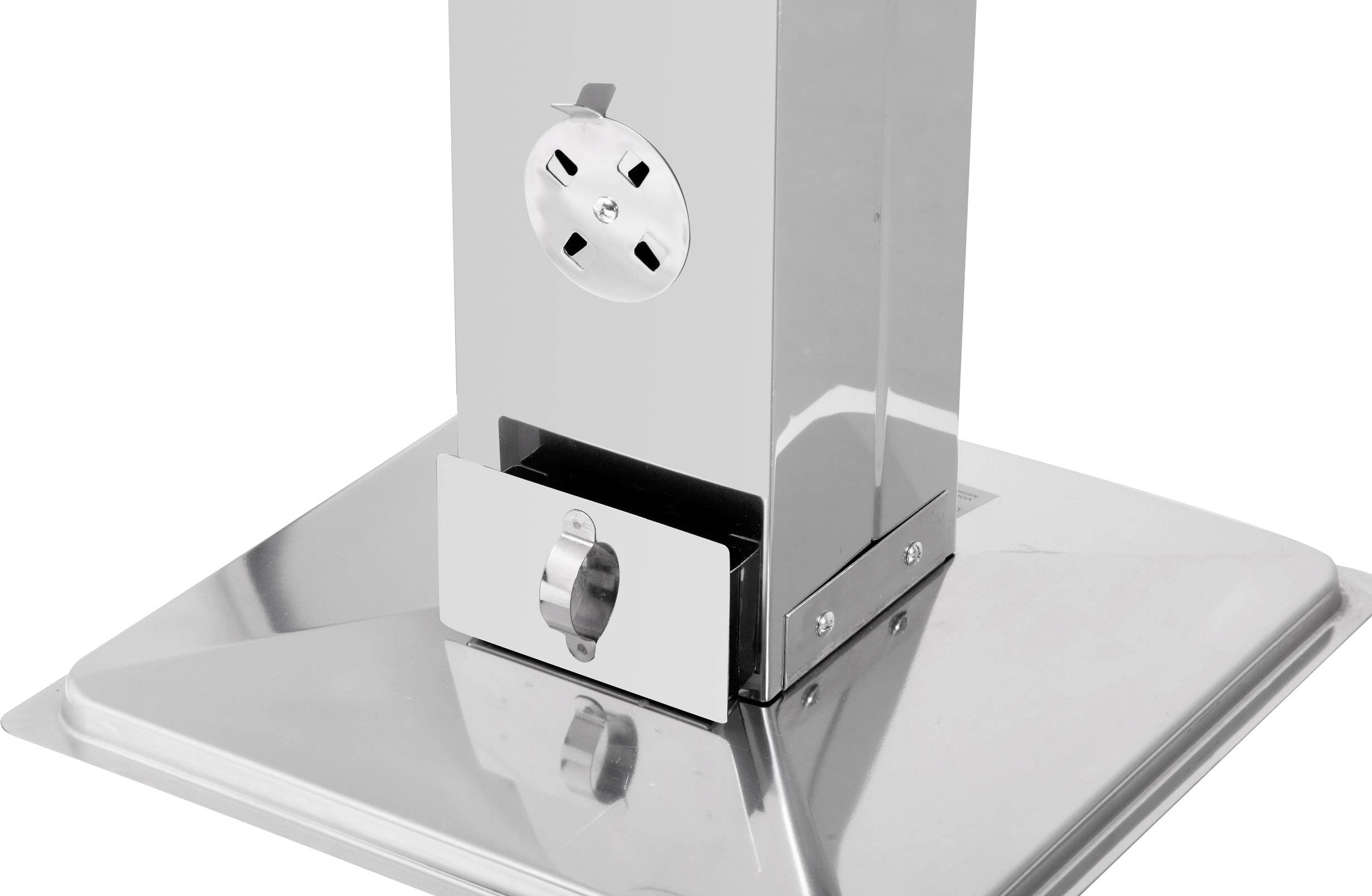 Tepro Garten Vista Holzkohle Grill mit Windschutz Edelstahl