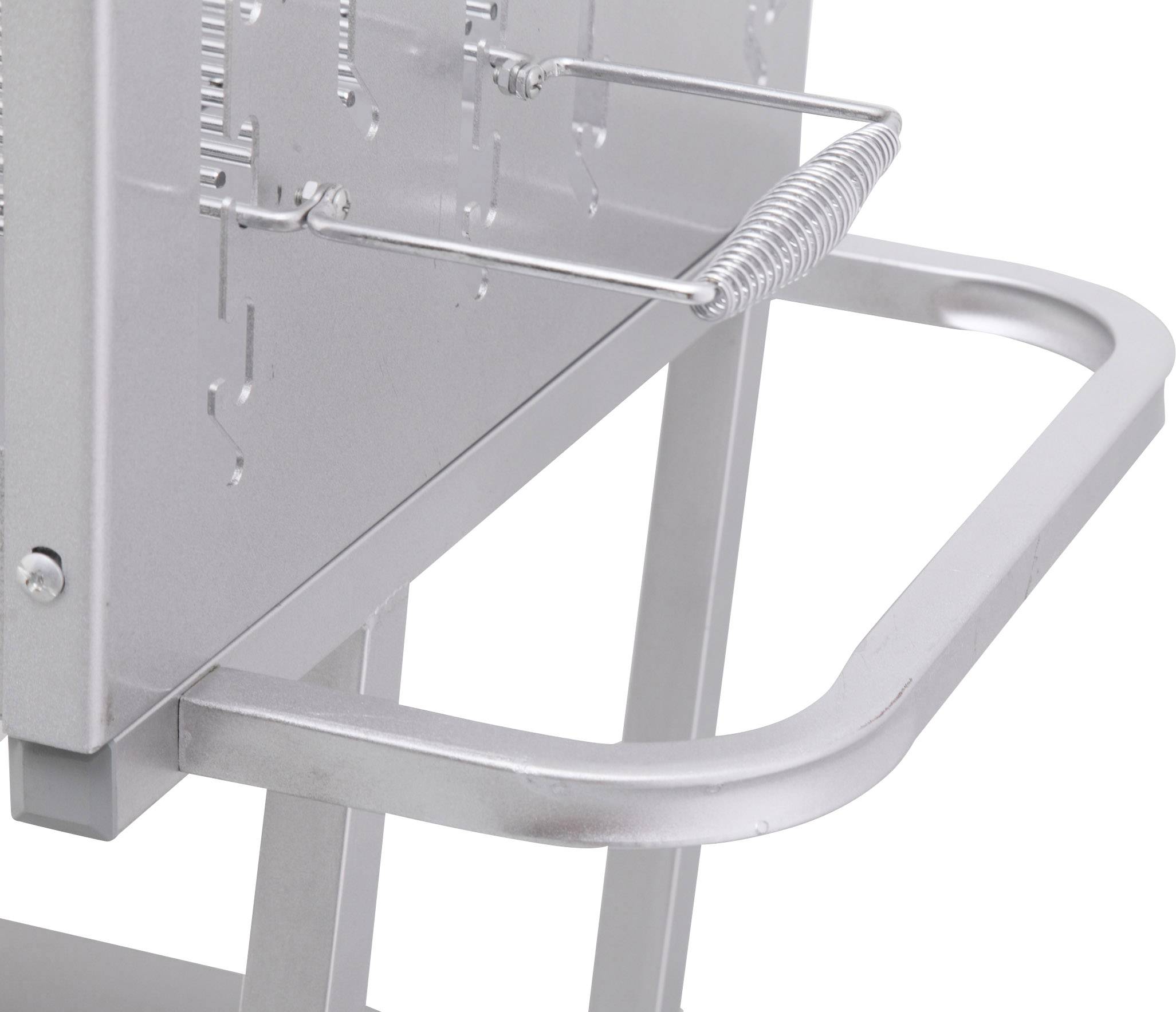 tepro Garten Pasadena Holzkohle Grill mit Windschutz Silber