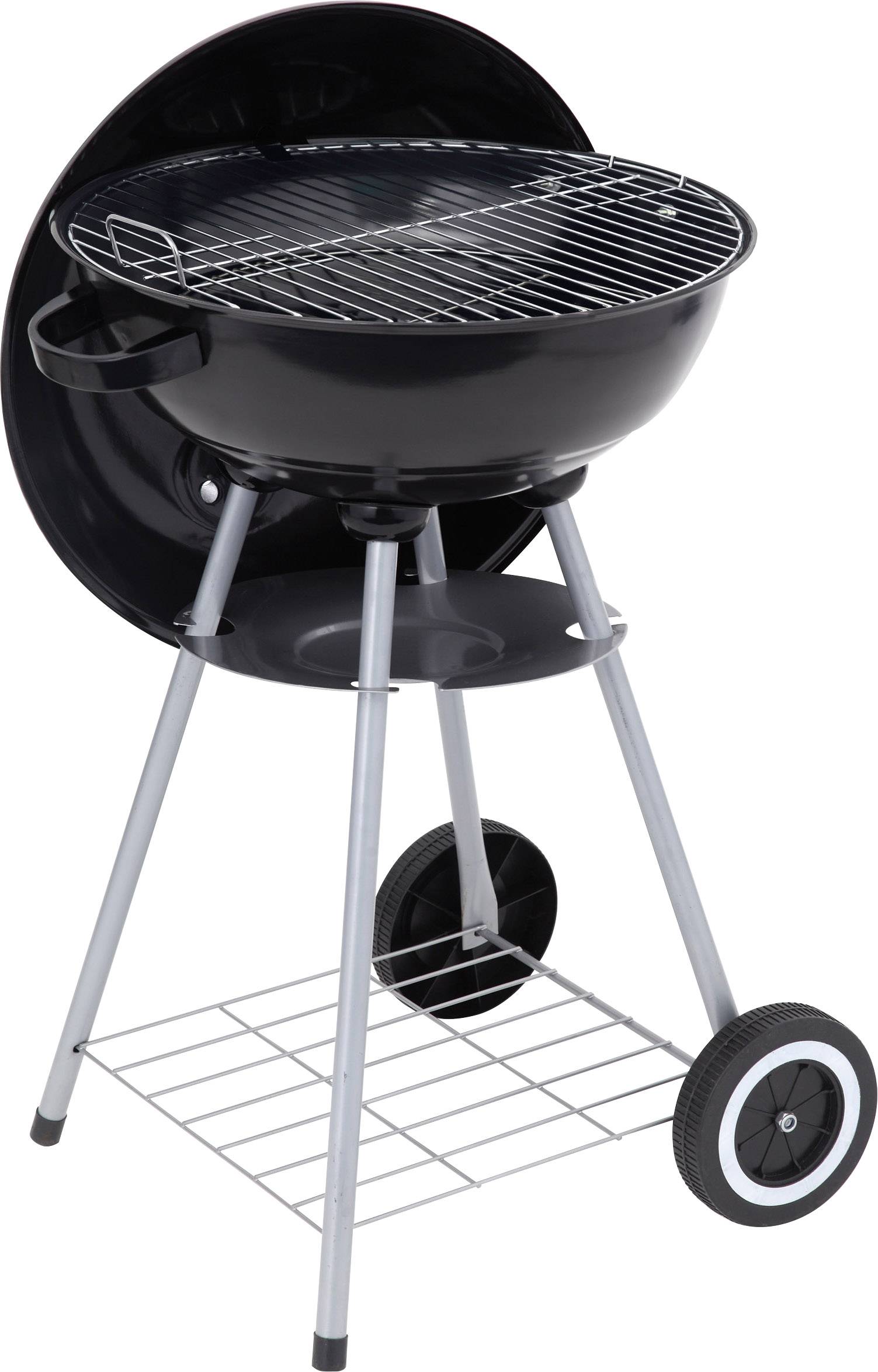 tepro Garten Key West Kugel Holzkohle-Grill Grill-Fläche (Durchmesser)=415 mm Schwarz, Silber