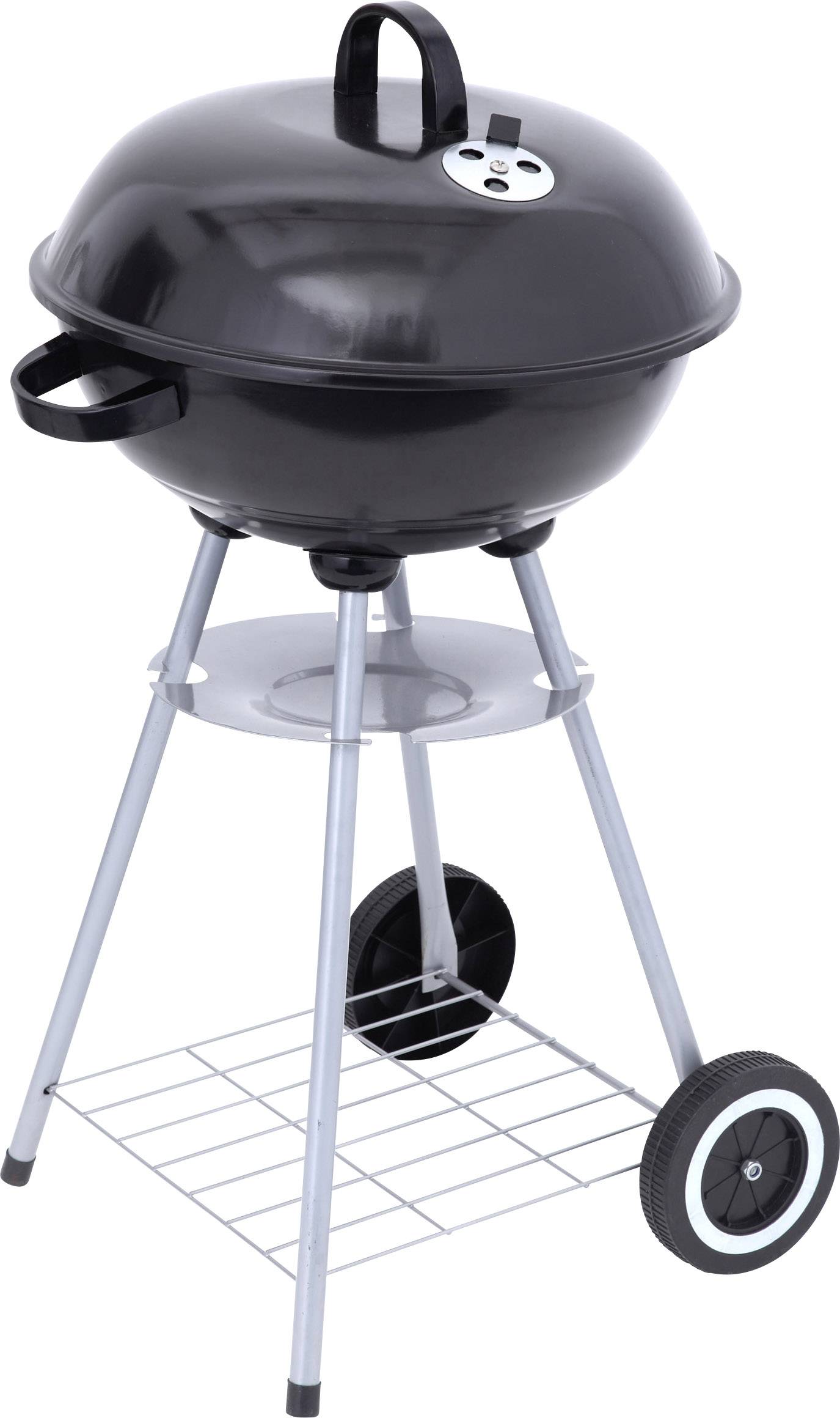 tepro Garten Key West Kugel Holzkohle-Grill Grill-Fläche (Durchmesser)=415 mm Schwarz, Silber