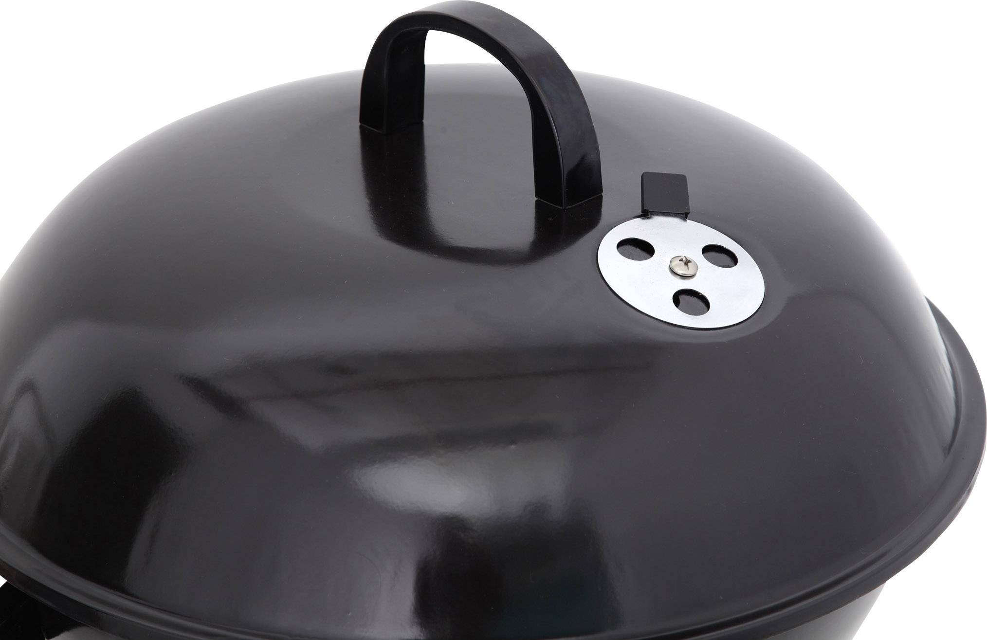 tepro Garten Key West Kugel Holzkohle-Grill Grill-Fläche (Durchmesser)=415 mm Schwarz, Silber